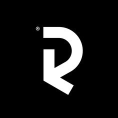 the letter r is made up of white letters on a black background, and it appears to be part of a logo