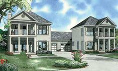 this is an artist's rendering of these luxury home plans for the future family