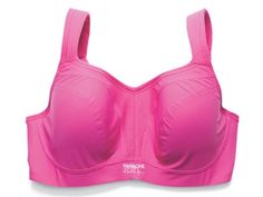 The Panache Maximum Control Ultimate Underwire Sports Bra ($68; barenecessities.com) has molded cups (in sizes B to H) to nix bouncing and wide straps that won't dig into shoulders. Comfortable Sports Bra With Built-in Support For Workout, Spring Moisture-wicking Sports Bra For Light Exercise, Functional Moisture-wicking Sports Bra For Workout, Pink Moisture-wicking Sports Bra For Light Exercise, Pink Moisture-wicking Sports Bra For Summer, Underwire Sports Bras, Healthy Motivation, Workout Clothing