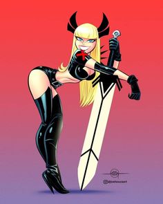 Magik Fanart, Female Warriors, Female Cartoon Characters, Comic Art Girls