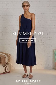 The Summer Collection from Apiece Apart, crafted for versatility and timeless style. Stylish dresses that move with you, from dream vacation to road trip — the nomad aesthetic. Clothing for your highest self. Simple separates and soft outfits in easy neutrals and bold, modern patterns. The best summer dresses, cotton jumpsuits for women, co-ord outfits two pieces, oversized outfits, and athflow, designed responsibly in NYC, from organic cotton, linen, and cashmere using artisanal techniques. Mad