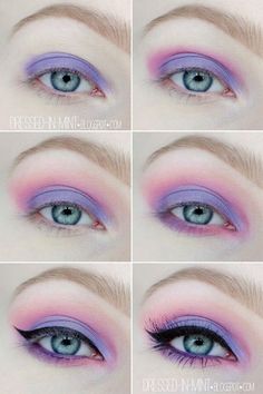 Pastel Goth Makeup, Goth Make Up, Halloweenský Makeup, Make Up Designs, Pastel Makeup, Drag Make-up, Purple Eye Makeup, Unicorn Makeup, Purple Makeup