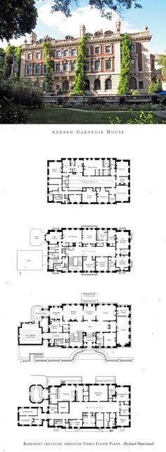 the floor plan for an apartment building with three floors and four levels, in front of a