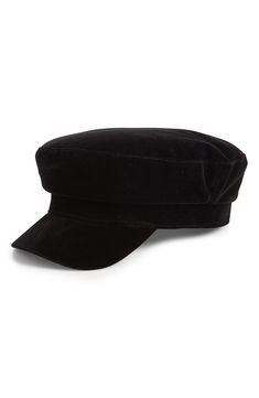 a black hat on a white background