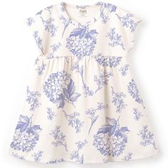 Tesa Babe Floral Dress / Sizes Newborn - Infant / White Blue / Nwt Sizes: 3-6 Months 6-12 Months 12-18 Months 18-24 Months Blue Cotton Dress-up Dresses, Light Blue Cotton Dress For Dress-up, Floral Print Short Sleeve Playwear Dress, Blue Cotton Dresses With Short Sleeves, Cotton Floral Print Playwear Dress, Cotton Floral Print Dress For Playwear, Cute Blue Cotton Dress, Blue Cotton Playwear Dress, Blue Cotton Dress For Playwear