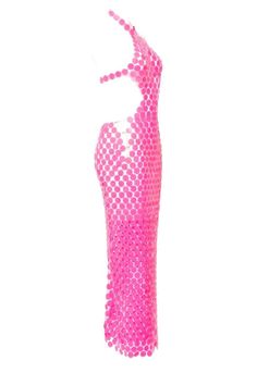 Pink metal sequin maxi dress. Size is adjustable by metal chains. Bust: 27,56”-37,40” Waist: 25,59”-31,50” Couture Dress, Sequin Maxi Dress, Sequin Maxi, Dream Outfits, Couture Dresses, Dress First, Metal Chain, Sleeveless Dress, Sequin