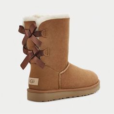 Ugg Bailey Bow Boot In Chestnut Size 8 Worn Once, Like New. Bow Ugg, Ugg Bailey Bow, Chestnut Uggs, Bailey Bow Uggs, Wishlist Ideas, Bow Boots, Ugg Bailey, Shoes Ugg, Bailey Bow