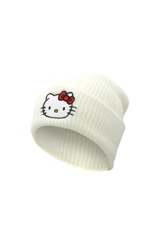 Stay warm and adorable this winter with Mabel Love Co's Hello Kitty Beanie. This cute and cozy beanie features the beloved Hello Kitty design, making it a perfect accessory for fans of all ages. Crafted from high-quality, soft materials, this beanie ensures comfort and warmth during chilly days. The playful design adds a fun touch to your winter wardrobe, making it a great choice for casual outings, winter activities, or simply staying warm at home. Whether you're a long-time Hello Kitty fan or Casual Cat Ears Beanie For Winter, Casual Warm Beanie With Cat Ears, Casual Cat Ears Winter Hats, Casual Knitted Cat Ears Hats, Cute Warm Winter Beanie, Casual Knitted Beanie With Cat Ears, Cute Winter Hats For Cold Weather, Casual Warm Hat With Cat Ears, Casual Warm Cat Ears Hat