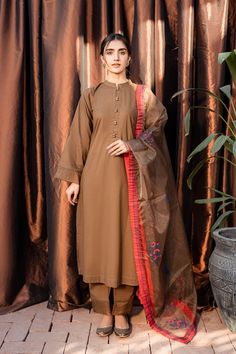 Organza Kurti Designs, Eid Outfit Ideas, Organza Suits, Embroidered Shawl, Kurta Set For Women, Salwar Kamiz, Dress Design Patterns, Sleeves Designs For Dresses