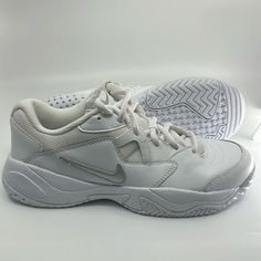 Women's Tennis Court Shoes They Have Markings From Sitting In The Closet With Other Of My Shoes See Pic For Conditions. These Are New I Just Never Used Them Tennis Court Shoes, Womens Tennis, Nike Shoes Women, Shoes Color, Nike White, Court Shoes, My Shoes, Tennis Court, White Nikes