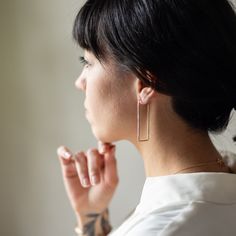 The Large Marta Hoops are my favorites of all - they are super chic and the perfect length for a dramatic effect. These classic hoops are made with a hand forged 14 gauge wire and are lightweight and easy to wear. Available in 14K gold fill or sterling silver. These are sure to become your everyday favorites! - Gold fill comes with gold fill posts and backs, silver come with silver posts and backs - Hoops measures 1/2" x 2" Minimalist Hand Forged Earrings For Everyday, Everyday Minimalist Hand Forged Earrings, Minimalist Hand Forged Earrings, Elegant Hand Forged Everyday Earrings, Elegant Everyday Hand Forged Earrings, Elegant Hand-forged Hoop Earrings For Everyday, Elegant Hand Forged Hoop Earrings For Everyday, Key Jewelry, Handmade Modern