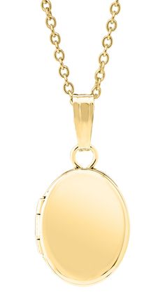 A plain polished 14K yellow gold-filled oval baby locket on a gold-filled cable chain necklace. Holds up to two photos inside. Locket: 16 x 8mm Chain length: 13" Oval Locket Necklace, Oval Locket, Cable Chain Necklace, Inner Core, Locket Necklace, Cable Chain, Chain Lengths, Chain Length, Locket