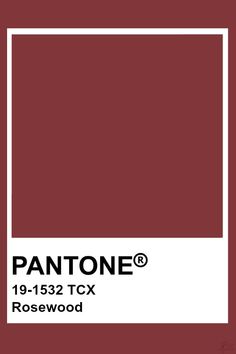 pantone's brick red color is shown