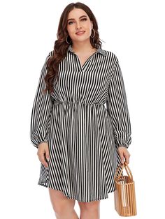 F00129476-115 Casual Long Sleeve Striped Mini Dress, Striped Long Sleeve Midi Dress For Work, Casual Striped Long Sleeve Midi Dress, Casual Long Sleeve Striped Midi Dress, Striped Long Sleeve Mini Dress For Spring, Elegant Striped Long Sleeve Mini Dress, Striped V-neck Mini Dress For Fall, Striped Long Sleeve Spring Midi Dress, Striped Long Sleeve Midi Dress For Spring