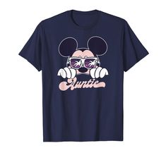 an image of minnie mouse with sunglasses on it's face wearing the word disney