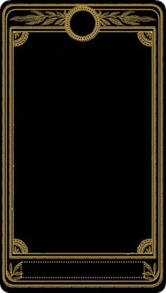 a black and gold frame with an ornate border