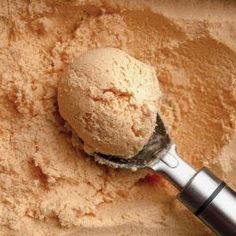 a scoop of ice cream in a bowl