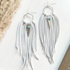 Big Sky Fringe Leather Earrings Leather Earrings Boho - Etsy Trendy Pierced Earrings For Festivals, Adjustable Bohemian Earrings For Parties, Bohemian Silver Fringe Earrings, Silver Fringe Bohemian Earrings, Silver Bohemian Fringe Earrings, Trendy Summer Festival Tassel Earrings, Summer Festival Trendy Tassel Earrings, Bohemian Style Summer Earrings, Summer Bohemian Earrings