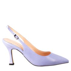 Women's décolleté in wisteria-colored leather

Heel height 9cm

Soft leather lining

Padded insole

Leather sole

Made in Italy

Composition:
 Upper: 100% Leather
 Lining: 100% Leather
 Bottom: 100% Leather
 Insole: 100% Leather Feminine Leather Court Shoes With Padded Heel, Leather Heels With Sculpted Heel For Gala, Leather Heels With Heel Strap For Gala, Feminine Leather Heels With Sculpted Heel, Leather Almond Toe Heels For Gala, Leather Pointed Toe Court Shoes For Gala, Leather Open Heel Court Shoes With Deep Heel Cup, Feminine Heels With Deep Heel Cup And Open Heel, Feminine Open Heel Formal Heels