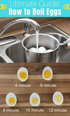 the ultimate guide to how to boil eggs in a kitchen sink with instructions on how to make them