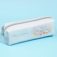 Use this cute pencil case to bring your pens, markers, highlighters, and other things for school. It showcases prints of Kirby and Waddle Dee playing around together! This zippered pencil case is what you need to keep your writing tools organized. Made from synthetic leather White Portable Pencil Case For Back To School, White Portable Pencil Case For School, Portable White Pencil Case For School, White Portable School Pencil Case, Cute White Pencil Case For Study, Back To School White Pencil Case With Pen Holders, White Stationery Zipper Pouch For Study, Portable White Stationery For Back To School, White Stationery With Pen Slots For Back To School