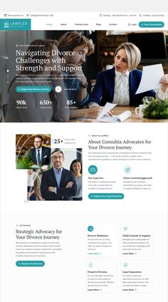 an image of a website design for law firm