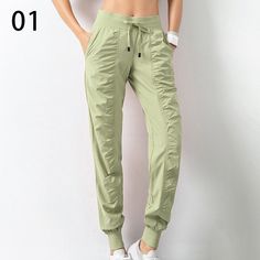 Look stylish and stay comfortable with these Women's Drawstring Workout Pants with Pockets. Crafted from a polyester blended material, these pants feature a pleated design, medium stretch, and a loose fit for maximum comfort. Choose from 7 different colors to find the perfect fit for you. These pants are perfect for any season and any occasion. With a high waist and straight pant style, you'll look great and feel great. The drawstring and pockets add a stylish touch to the pants, making them per Aesthetic Outfits Sweatpants, Outfits Sweatpants, Bohemian Pants, Sports Pants Women, Gym Pants, Y2k Aesthetic Outfits, Winter Pants, Sport Top, Running Pants