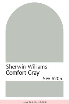 the cover for sherylin williams's comfort gray sw 605 by sherylin williams