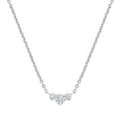 Trio Diamond Necklace | Brilliant Earth Diamond White Three Stone Diamond Necklace, Classic Three Stone Diamond White Necklace, Classic Three-stone Diamond Necklace, Classic Three Stone Diamond Necklace, Formal Three Stone Round Diamond Necklace, Classic Three Stone White Gold Necklace, Classic White Gold Three Stone Necklace, White Gold Three Stone Round Cut Diamond Necklace, Three Stone Round Cut White Gold Diamond Necklace