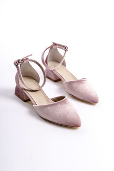 As Eleanor Louise, we stand out with our Pink Velvet heeled shoes that combine style and comfort. Specifically designed for brides, these shoes are crafted with high-quality materials.

• Completing your style and boosting your confidence is the most elegant way! Pink Velvet 1.37-inch (3.5 cm) low-heeled shoes offer elegance and chicness with every step. Whether it's for daily wear or a special event, these shoes provide a sophisticated touch to your style. Pink Ankle Strap Wedding Shoes With 4-inch Heel, Pink Closed Toe Wedding Shoes With 4-inch Heel, Pink Pointed Toe Wedding Sandals, Pink Pointed Toe Prom Sandals, Pink Pointed Toe Sandals For Wedding, Pink Pointed Toe Sandals For Prom, Pink Wedding Shoes With Ankle Strap And 4-inch Heel, Pink Ankle Strap Wedding Shoes, Pink Pointed Toe Wedding Shoes With Heel Strap