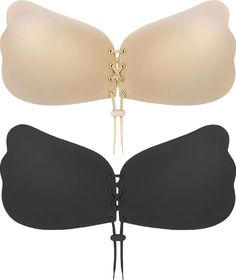 PRICES MAY VARY. Sticky bra push up, invisible lift: Strapless bra push up is benefits to provide lift and support without the need for a traditional bra, the backless bra allowing to dress with confidence. Invisible bra unique wing shape could more effective support and maintain the breasts perfect curve, can push up the chest well. Push up bra is designed to gather and lift the breasts to create a deep V curve Strapless bra, skin-friendly material: Push up sticky bra is made of high quality so Aespa Closet, Bra For Backless Dress, Sticky Bras, Bras For Backless Dresses, Push Up Strapless, Push Up Strapless Bra, Bra Design, Strapless Backless Bra, Strapless Bras