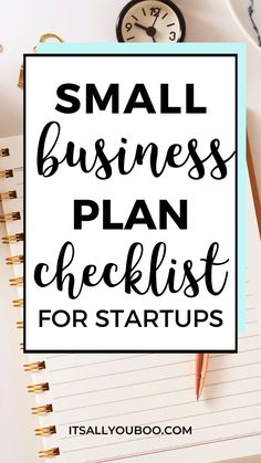 small business plan checklist for startups with a notepad and pen Starting A Small Business From Home Checklist, Checklist To Start A Business, Developing A Business Plan, Business Proposal For Small Business, How To Make A Small Business Plan, How Do You Start Your Own Business, Small Business Business Plan, How To Run A Small Business From Home