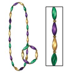 Add a fun and vibrant touch to your Mardi Gras outfit with this Satin Swirl Beads/Bracelet Set. The set includes a 38-inch beaded necklace and a matching 10-inch bracelet, perfect for celebrating in style. Mercer41 | Mercer41 Satin Swirl Beads / Bracelet Set | 12 | Wayfair Outdoor Plates, Mardi Gras Outfits, Outdoor Drinkware, Outdoor Dinnerware, Kids Table And Chairs, Disposable Plates, Disposable Tableware, Christmas Centerpieces, Beads Bracelet