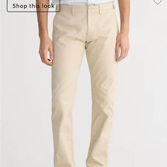 New With Tags In Perfect Condition. W 32 L 30 Beige Slim Fit Straight Leg Chinos, Beige Tapered Leg Pants For Everyday, Everyday Beige Tapered Leg Pants, Classic Mid-rise Beige Pants, Neutral Straight Leg Pants For Everyday, Classic Beige Mid-rise Pants, Everyday Neutral Straight Leg Bottoms, Beige Pants With Welt Pockets For Everyday, Beige Straight Leg Chino Pants