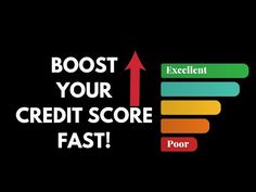 an image of a credit score chart with the words'boost your credit score fast '