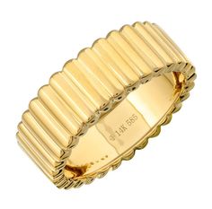 14K Solid Gold Weight: 4.78g Width: 7mm Size: 7 Right Hand Ring, Gorgeous Ring, Gold Rings Fashion, Wrist Game, Bold Jewelry, Golden Ring, Textured Ring, Hand Ring, Demi Fine Jewelry