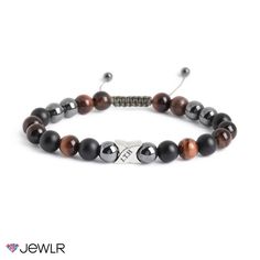 This men’s X charm bracelet features red tiger eye, matte black onyx, and hematite beads. It is fastened with an adjustable sliding knot for comfort and ease. Personalize with an engraving for the complete look! String Bracelets Ideas, Boy Bracelets, N Necklace, Hope Diamond, Kumihimo Braiding, Boys Bracelets, Adjustable Sliding Knot, Men's Necklaces, Boys Jewelry