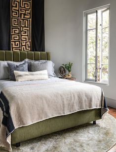 Bedroom 2024, Velvet Bed Frame, Pine Beds, Retro Silhouette, Shopping Wishlist, Wooden Platform Bed, Style Bed, Santa Ynez, Green Bedding