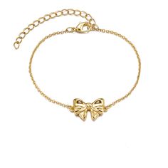 PRICES MAY VARY. [Unique Design] These bow bracelet feature ribbon bow design is a style we all know and love, that truly won’t ever date and with a gold-finish wire makes you shine in the crowd and show your charm. [Size] Gold bow bracelet for women chain 17cm (6.5'') + Extender Chain 5.5cm (2''), suitable for most wrist sizes from 5.7" to 6.7". [Material] These gold bow bracelet for women are made of brass with gold plated that is not flake off and lose color. [Idea Gifts] Whether you're celeb Hoco Jewelry, Money Necklace, Ribbon Earrings, Bow Pendant, Ribbon Jewelry, 11th Grade, Gifts For Mother, Bow Bracelet, Women Chain