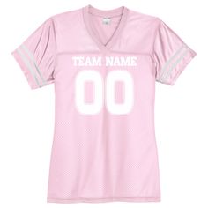 This is a fan style football jersey for women. ORDERING INFORMATION Please send a message after purchase with the following: FRONT - TEAM NAME / NUMBER BACK - PLAYER NAME / NUMBER We ship 3 business days after you order. The white jersey option has black stripes on the sleeves and black text. You may request other text colors. Sizes XS Size: 2 / Bust: 32-34 S Size: 4/6 / Bust: 35-36 M Size: 8/10 / Bust: 37-38 L Size: 12/14 / Bust: 39-41 XL Size: 16/18 / Bust: 42-44 2XL Size: 20/22 / Bust: 45-47 Collegiate Tops For Sports Events, Pink Tops With Team Name For Team Events, Pink Tops Team Spirit Fan Gear, Pink Tops With Team Logo For Sports Season, Pink Tops For Fan Gear With Team Spirit, Sports Top With Team Logo In Pink, Pink Team Name Tops For Team Events, Pink Team Spirit Tops For Fan Gear, Pink Sports Top With Team Logo