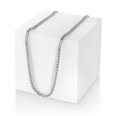 Platinum Chains by Jewelove Designer platinum chain for men. PGI code is 23PTMBC06. Metal : Platinum   Platinum Purity : 95%  Platinum Purity Mark : Pt 950 Width : 4.5 mm Estimated Platinum Weight : 41.76 grams for 22 inches Certificate of Authenticity : Platinum Guild International This chain is not eligible for exchange or refund. Classic Platinum Necklace For Gifts, Silver Platinum Necklace With Brilliant Cut, Gold And Platinum Chain For Men, Platinum Chains For Men, Luxury Silver Men's Chain Necklace, Platinum Chain, Chains For Men, Dainty Necklace, Platinum