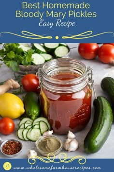 These tangy, flavorful delights are a perfect marriage of two beloved classics: pickles and the iconic Bloody Mary cocktail. Packed with bold Diy Pickles, Canning Water Bath, Strawberry Salad Dressing, Pickling Cucumbers Recipe, Amazing Easy Recipes, Canning Garden, I Love Pickles, Canning Water, Zucchini Recipes Dessert