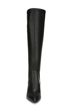 Streamlined, contemporary style defines a knee-high boot fashioned with a pointy toe and lofty block heel. Style Name:Franco Sarto Katherine Knee High Boot (Women) (Narrow Calf). Style Number: 6123130. Calf Leather Knee-high Boots With Block Heel For Work, Sleek Wide Calf High Shaft Knee-high Boots, Sleek Tall Boots With High Shaft, Sleek Black Tall Knee-high Boots, Sleek Tall High Shaft Boots, Black Knee-high Boots With Reinforced Heel, Modern Knee-high Platform Boots With Sculpted Heel, Black Tall Knee-high Boots With Reinforced Heel, Sleek Knee-high Heeled Boots For Office