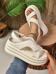 Platform Sandals Summer, Cake Shoes, Platform Wedge Sandals, Sponge Cake, Kids Beachwear, Platform Wedges, Sandals Summer, Maternity Bag, Platform Sandals