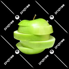 fresh crunchy green green apples Fruit Widgets, Green Apple Aesthetic, Apple Christmas, Green Png, Apple Core, Apple Background, Green Apples, Sticker Inspo