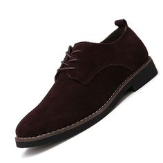 Item Type: Shoes Gender: Men Upper Material: PU Lining Material: PU Insole Material: PU Closure Type: Lace-Up Season: Spring/Autumn Colour: Black, Blue, Brown Package Includes: 1 x Pc US Size EU Size cm / inch 6.5 39 24.5 / 9.65 7 40 25 / 9.84 8 41 25.5 / 10.04 8.5 42 26 / 10.24 9.5 43 26.5 / 10.43 10 44 27 / 10.63 10.5 45 27.5 / 10.83 11 46 28 / 11.02 12 47 28.5 / 11.22 12.5 48 29 / 11.42 Suede Lace-up Dress Shoes With Cushioned Footbed, Suede Lace-up Shoes With Round Toe For Business Casual, Casual Closed Toe Lace-up Shoes For Business, Business Low-top Suede Lace-up Shoes, Business Low-top Suede Dress Shoes, Business Casual Suede Lace-up Shoes, Suede Lace-up Shoes For Business Casual, Suede Lace-up Shoes For Business Casual With Round Toe, Cushioned Lace-up Suede Dress Shoes