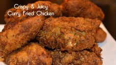 crispy and juicy fried chicken on a plate