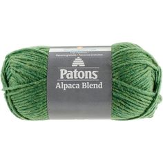 patons alpaca blend yarn in green