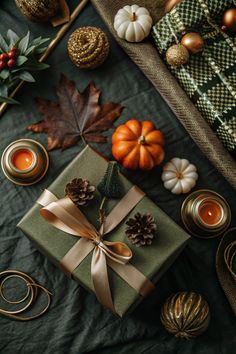 Embrace the warmth of the season with touches of gold, orange, and deep greens, and rustic charm. Sometimes, the beauty is in the details—whether it's the perfect bow or a heartfelt note, each piece adds to the magic of gifting. Creative Gift Wraps, Perfect Bow, Touch Of Gold, Engraved Jewelry, Gold Orange, Fall Aesthetic, Unique Gift Ideas, Deep Green