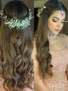 Open Hairstyle, Engagement Hair, Hairstyles For Gowns, Hair Aesthetics